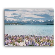 Lake Tekapo Framed Canvas Stretched Ready to Hang 50x40 Home decor Gift.