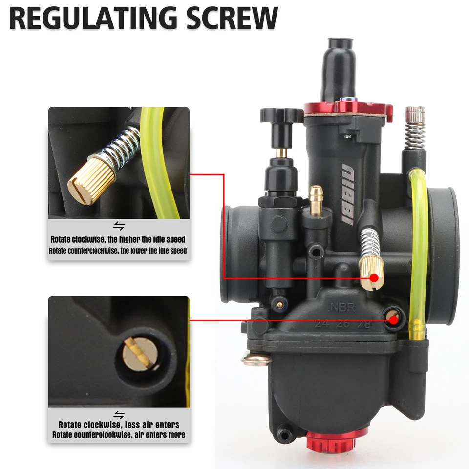 NIBBI Racing PWK 28mm Carburetor Carb Fits HONDA CR80 CR80R CR80RB CR85R CR85RB - Image 2 of 4