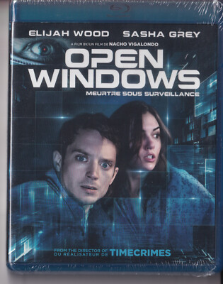 OPEN WINDOWS (BLU RAY 2014) NEW SEALED Region A R1 Elijah Wood Sasha Grey Film