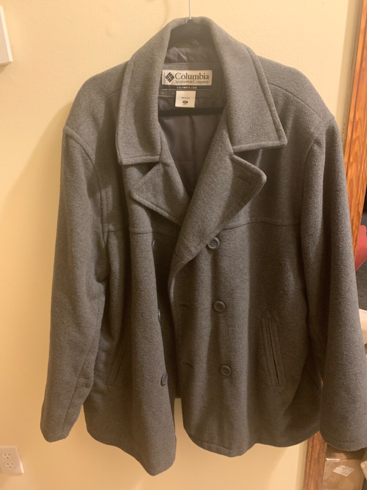 Men’s peacoat Columbia Sportswear Peacoat Gray fleece size XXL pre