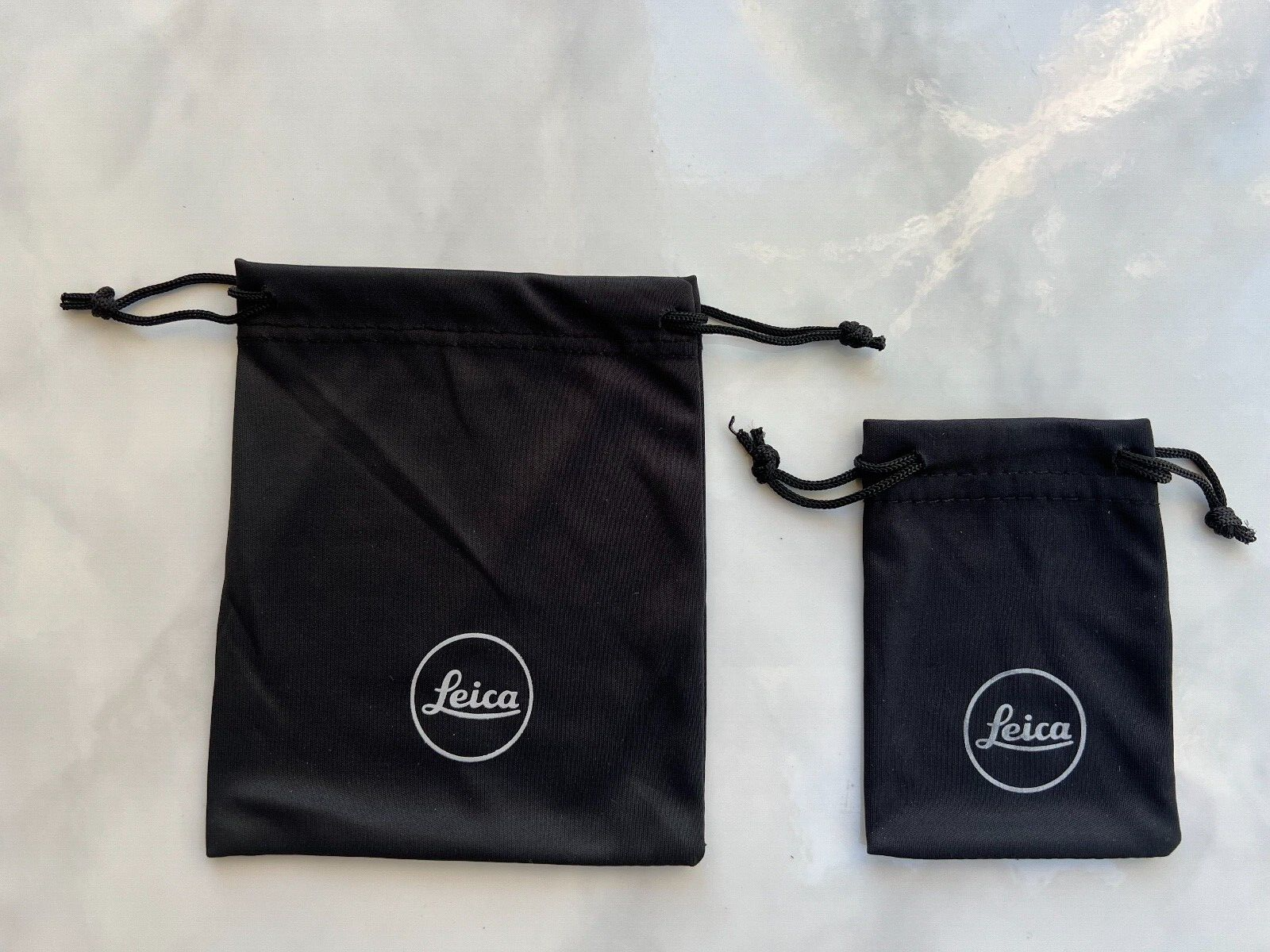 Leica Drawstrings Accessories Soft Case For Lens And Gear Protection Lot Of 2.