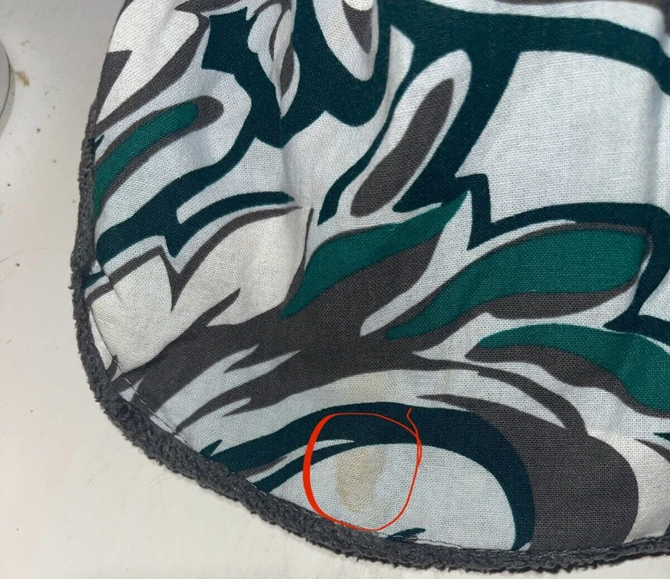 Manta cubierta de asiento de coche gris, verde, + blanco Foto 3 de 3