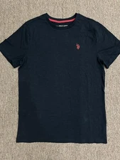 U.S. Polo Assn Since 1890 XXL(18) Men's Solid Black Logo Short Sleeve T-Shirt   