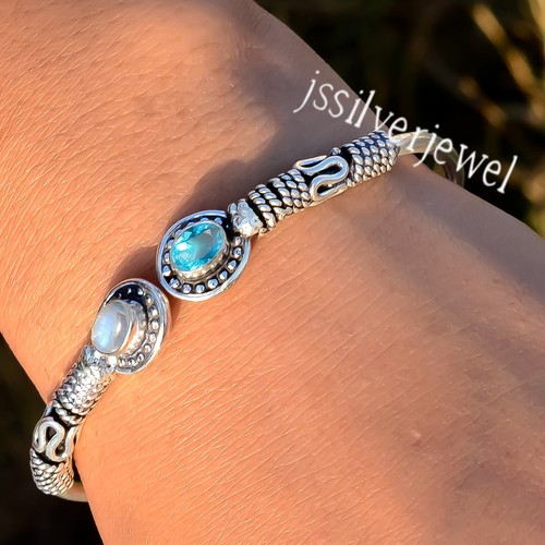 Collier Pierre De Lune Naturelle Cadeaux Pour Elle En Argent