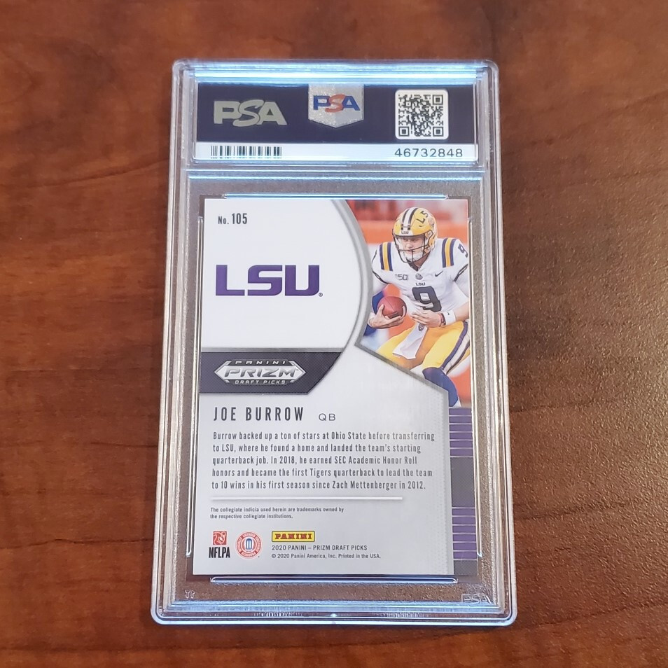 Joe Burrow 2020 Panini Chronicles DP Prestige #3 - PSA 10