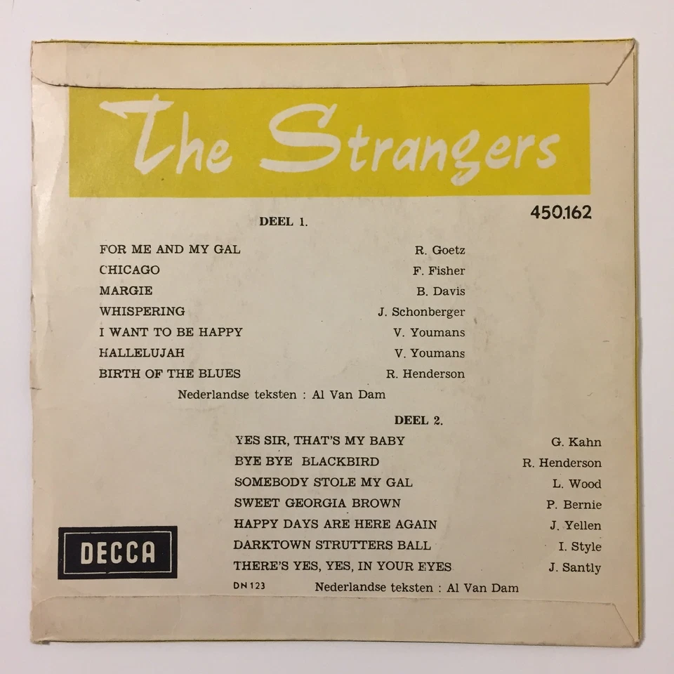 Strangers Charlestonnen 7" EP Decca Belgium 1963 Jean Vanhoren Orkest Novelty Foto 2 de 4