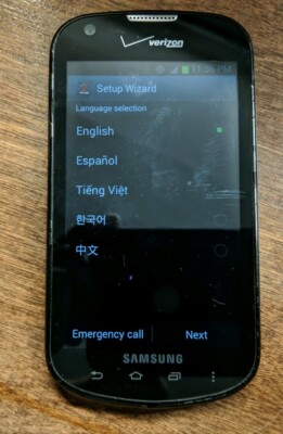 AS IS Samsung Galaxy Legend SCH-I200 - 4GB - Black (Verizon