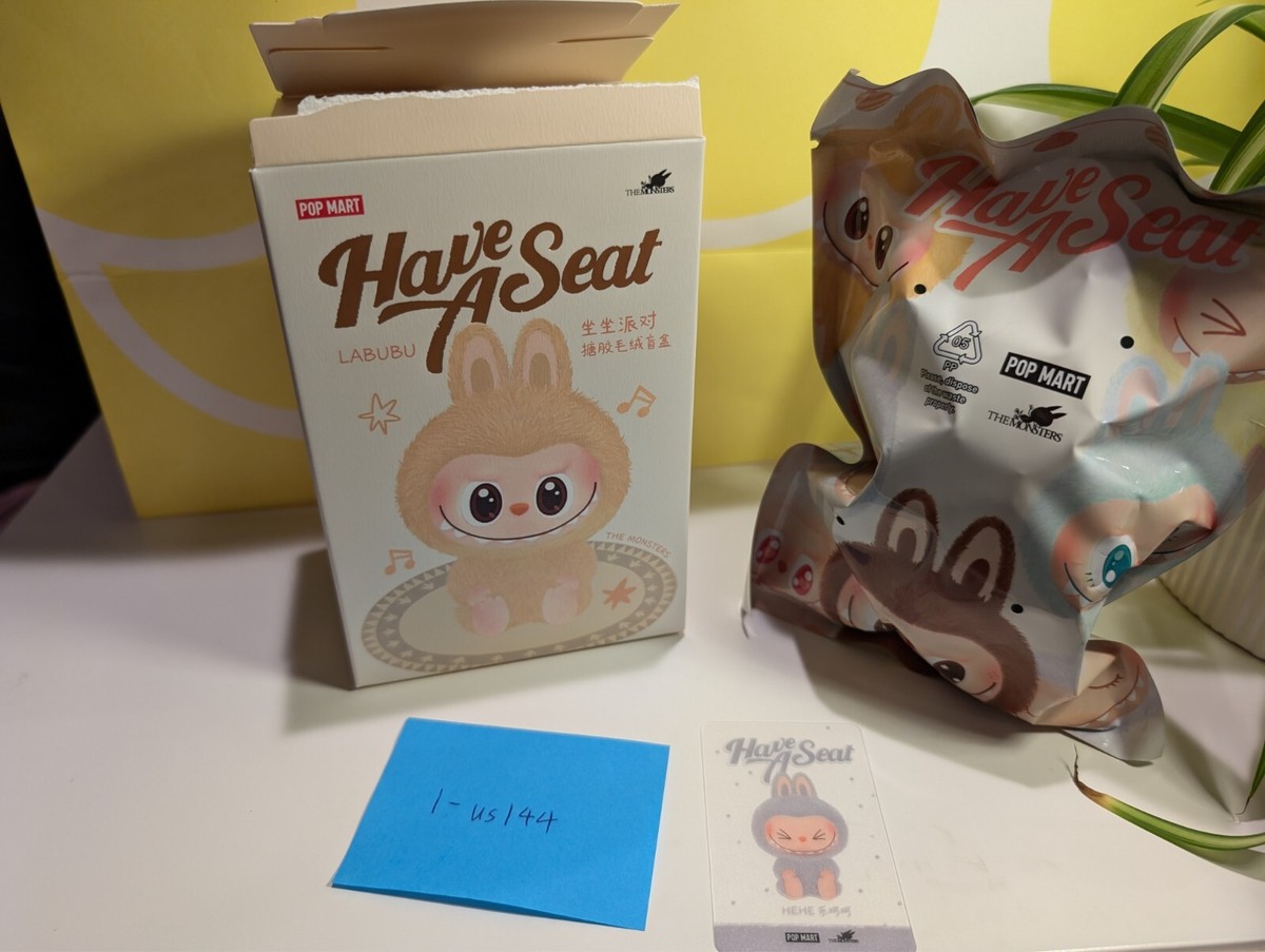 POP MART Labubu Have A Seat - Hehe(USA SELLER, SEALED IN BAG
