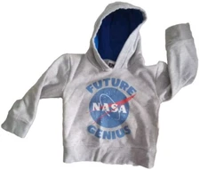 Unisex 2T Kids/Toddler Funny Future Genius NASA Scientist Hoodie-Girl/Boy