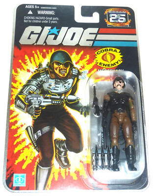G.I.JOE 2008 MAJOR BLUDD MOC FOIL CARD NEU & OVP GI JOE 25TH ANNIVERSARY COBRA