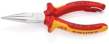 Knipex 25 06 160 T VDE Insulated Snipe Nose Side Cutting Pliers (Radio Pliers) 