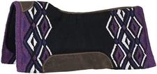 Western Wither Rise Saddle Pad - Contour Wool Pachanga - 4 Color- 36" x 34"