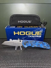 Hogue Deka 3.25" Wharncliffe Blade, G-Mascus Blue Lava G10, Elishewitz design