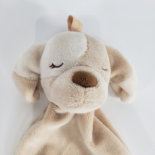 Douglas Baby Security Blanket Tan Sleeping Puppy Dog Stuffed Animal Plush Lovey - Picture 3 of 7