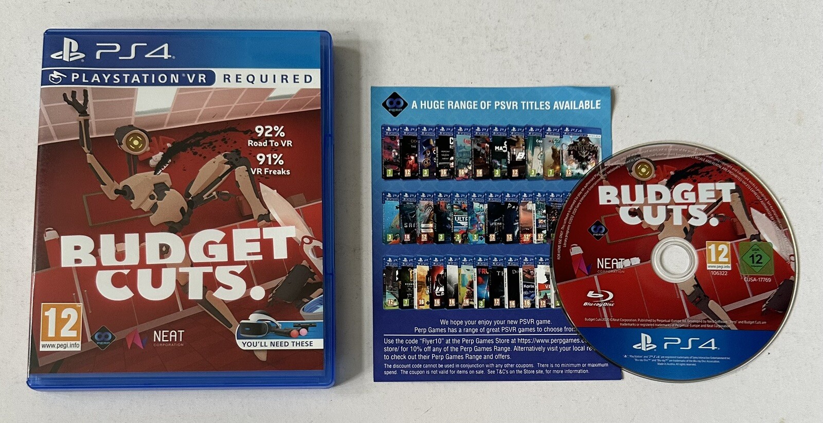 Budget Cuts Sony PlayStation 4 PS4 Playstation VR PSVR Required Complete PAL