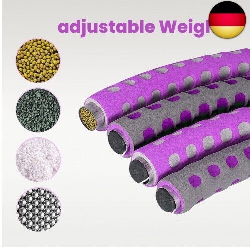 Hula Hoop Reifen Erwachsene - Edelstahlkern mit hohe Qualität Schaumstoff - - Bild 6 von 7
