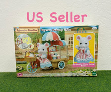 Sylvanian Families Popcorn Delivery Trike with Marshmallow Mouse Calico Critters