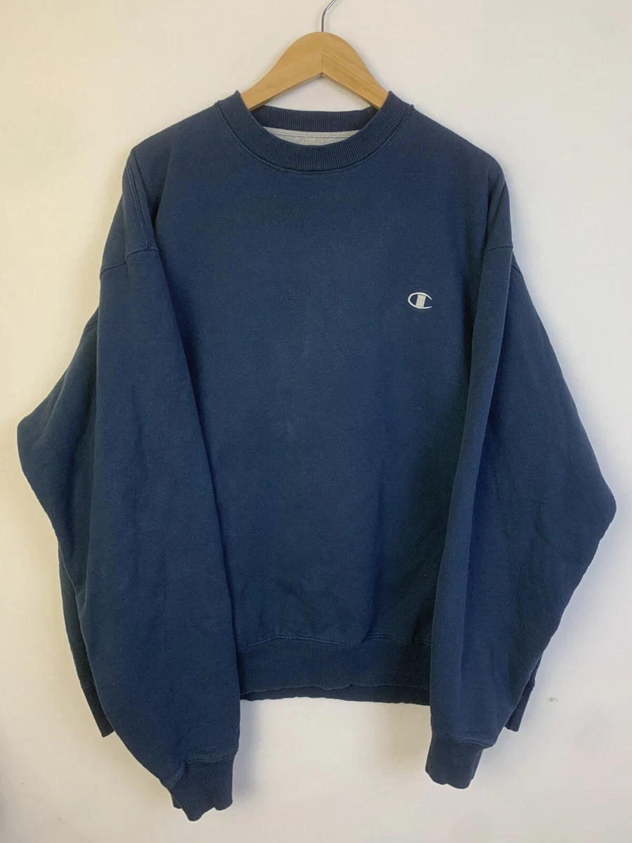 Vintage Y2K Champion Crewneck Sweatshirt Blue 2XL Eco Authentic