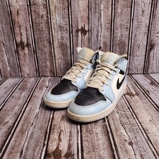 Nike Air Jordan 1 Mid GS Ice Blue Retro Sneakers White Blue 555112-401 Size 5Y