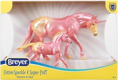 Breyer Horses Freedom Series Candy Delights -Unicorn Horse & Foal Set B-FS-10613