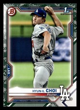 Hyun-il Choi 2021 1st Bowman Prospects Rookie #BP-130 Dodgers CAMO *066E