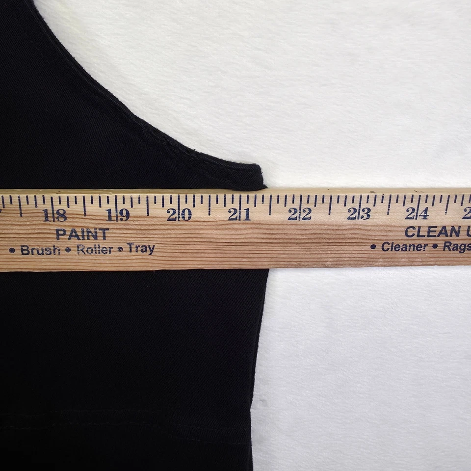 Cherokee Overall Jumper Dress Womens XL Black Relaxed Soft Maxi Classic Layering - Image 4 of 4