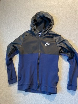 Nike Tech Fleece Full-Zip Hoodie Sportswear For Men Navy Dark Blue - Size Large