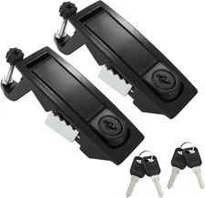 Durable Zinc Alloy Compression Latch Locks - Adjustable with Key Access (2 Pcs)