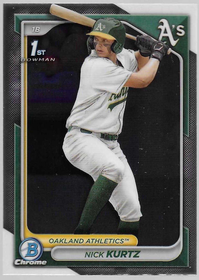 NICK KURTZ 2024 Bowman Chrome Draft 1st Rookie Prospect Card #BDC-56