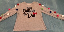 Disney Parks Minnie Mouse Think Outside The Dots Sweatshirt Womens M