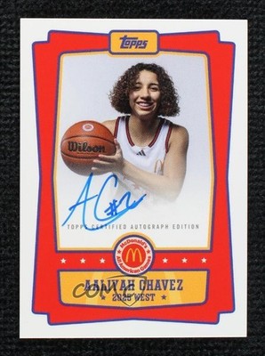 2025 Topps Chrome McDonald's All American Event Aaliyah Chavez #EA-ACH Auto 0y2q