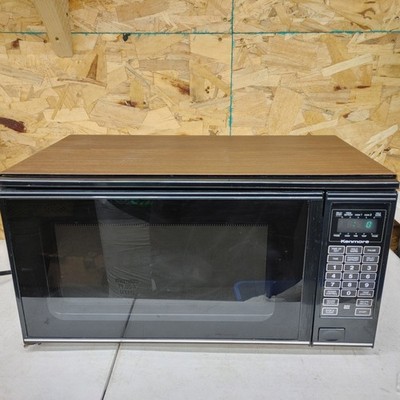 Vintage Kenmore Solid State Microwave Faux Wood Grain 721.8852980 Works