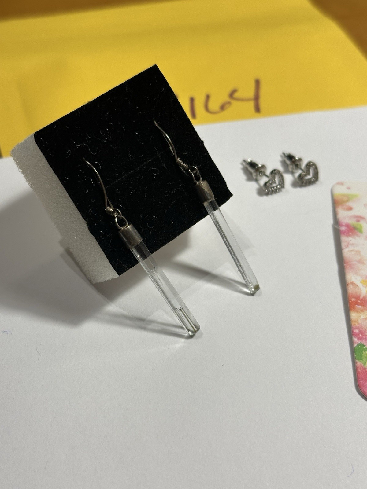 Heart Studs Dangle Earrings 3 Sets Bundle Fashion… - image 4