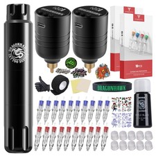 Dragonhawk S12 Corded  Cordless Tattoo Pen Kit for Beginners
