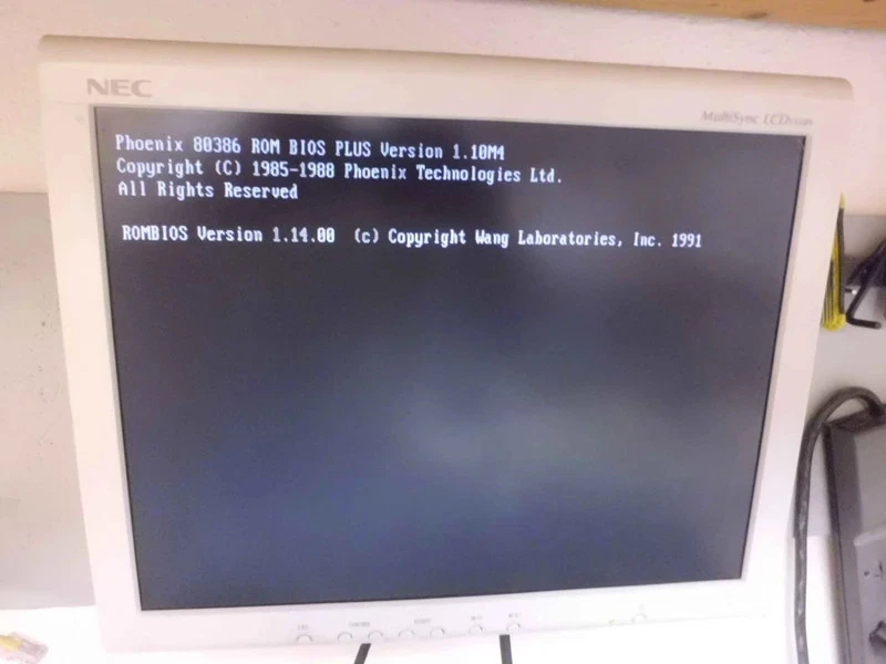 Placa de sistema 09-00035-58, 91433913 wang 80386DX com CPU e 4MB de RAM - Imagem 3 de 4