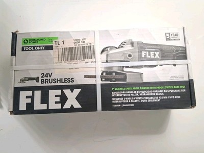 Brand NEW FLEX FX3171AZ 24V Brushless 5'' Angle Grinder Paddle Switch Tool NOBATT