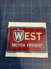 Vintage West Motor Freight  truck driver patch 2-1/2 X 3-7/8 Pennsylvania.