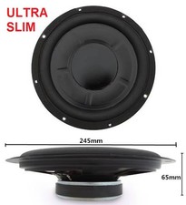 WOOFER SLIM PIATTO DI RICAMBIO SUBWOOFER SOTTOSEDILE 10" POLLICI 400W (24,5 cm)