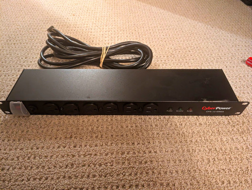 CyberPower CPS-1215RMS 12-Outlet 1U Rackmount PDU 15A 120V 1800J
