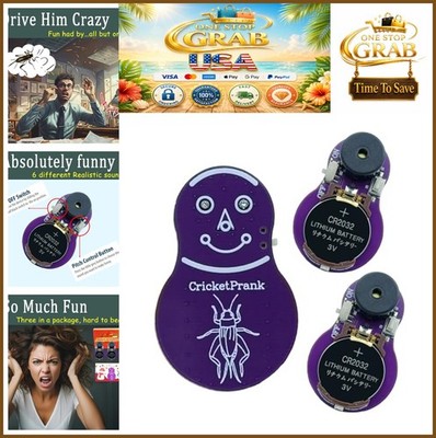 Noise Maker Prank 3 Pack Cricket Chirp Sounds Beeping Several Months Discreet