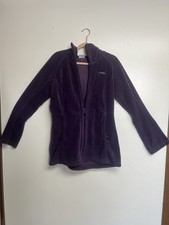 Columbia Women's Purple Hooded Full Zip Mid-Length Jacket Size