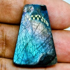 38 Cts Natural Labradorite Cabochon Gemstone For Jewelry 28.4x20.9x7.1 MM