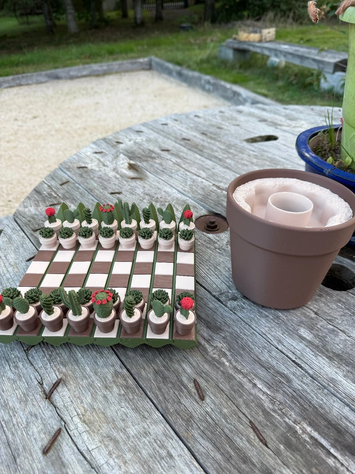 Jeu échecs se transforme en forme de cactus, Impression 3D, Décoration et jeux - Photo 3/3