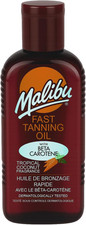 Malibu Sun Bronzing Fast Tanning Oil with Beta Carotene, Hydrating Bronzing Body