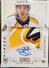2013-14 Panini National Treasures - Seth Jones Rookie Patch Autograph 37/99 #212