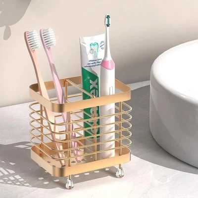 Luxspire Toothbrush Holders for Bathroom, Stainless Steel Electric Toothbrush - Image 1 of 4