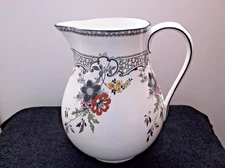 Vintage Lynton,  Adderleys LTD Large Floral Pitcher, England