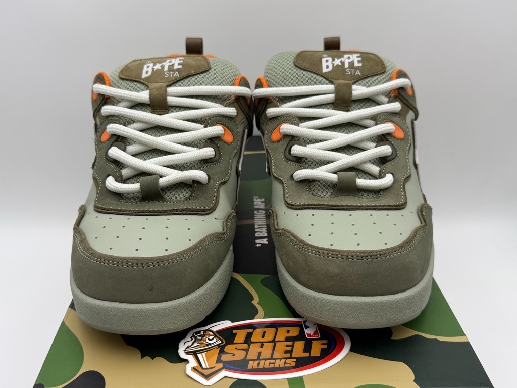Bathing Ape Bale Bape Sta Olive Drab Size 10 Authentic OG Used