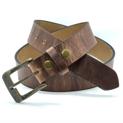 #ad Men’s Full Grain Buffalo Leather Belt – Handmade USA Casual Work 1.5″ Wide $43.46
