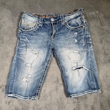 Rock Revival Amal Jean Shorts Men's Size 33 Distressed 13